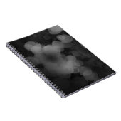 Carnet Noir Blanc Abstrait Peinture Froide Lumineuse (Côté Droit)