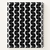 Carnet Noir & Blanc Mid Century Moderne Abstrait Personna (Dos)