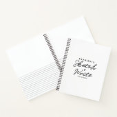 Carnet Noir blanc moderne Croquis simple & Linked (Intérieur)