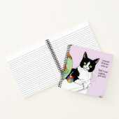 Carnet Noir Blanc Tuxedo Funny Chat (Intérieur)