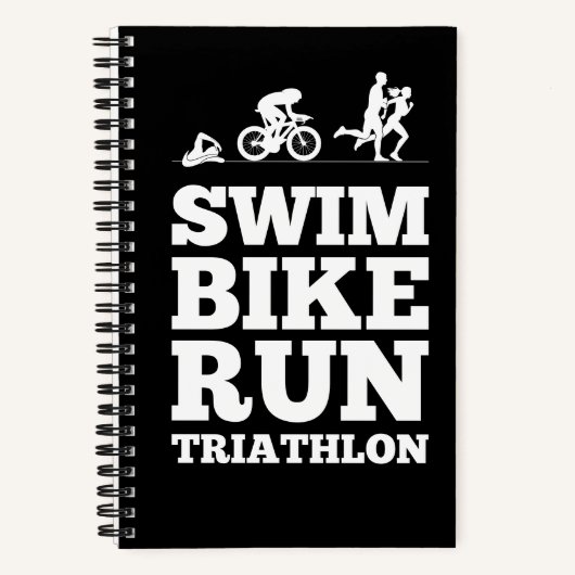 Carnet Noir ・ Course à vélo de natation Triathlon Motivat (Recto)