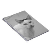 Carnet Noir et blanc - Chat 02 (Côté Droit)