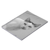 Carnet Noir et blanc - Chat 02 (Côté gauche)