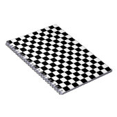 Carnet Noir et blanc Checkered (Côté Droit)
