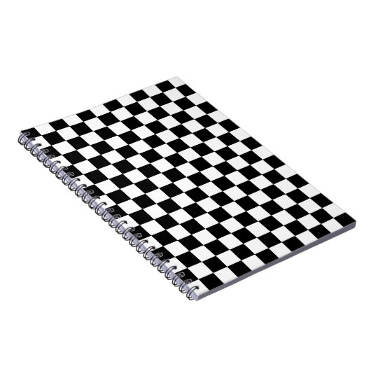Carnet Noir et blanc Checkered (Côté Droit)