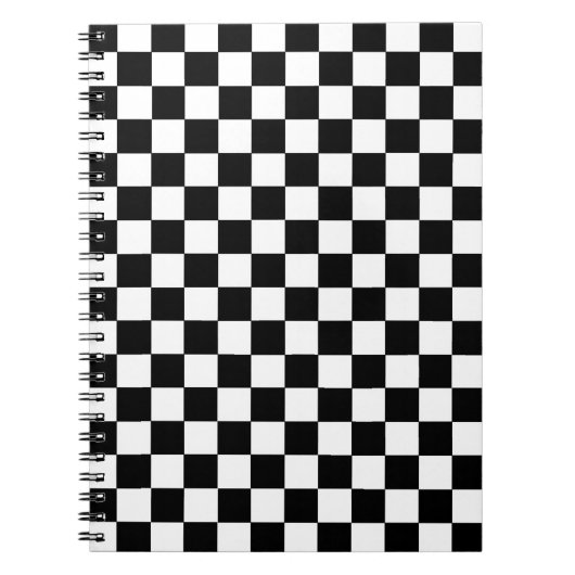 Carnet Noir et blanc Checkered (Devant)