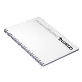 Carnet noir et blanc de Chama (Côté Droit)