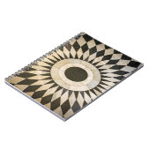 Carnet noir et blanc de motif (Côté gauche)