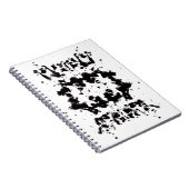 Carnet noir et blanc éclaboussé (Côté Droit)