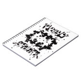 Carnet noir et blanc éclaboussé (Côté gauche)