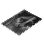 Carnet Noir et blanc - Kitty 02 (Côté gauche)