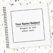 Carnet Noir et blanc moderne