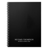 Carnet Noir et blanc professionnel (Devant)