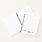 Carnet Noir et blanc professionnel (Intérieur)