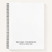 Carnet Noir et blanc professionnel (Devant)