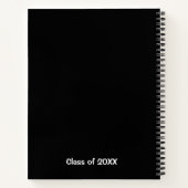 Carnet Noir et blanc Répétition prénom et nom Classe de (Dos)