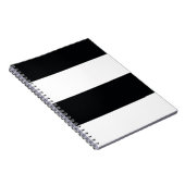 Carnet Noir et blanc Simple Extra Wide Strips (Côté Droit)