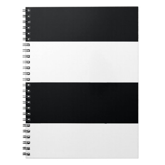 Carnet Noir et blanc Simple Extra Wide Strips (Devant)