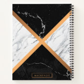 Carnet Noir et Marbre blanc (Dos)