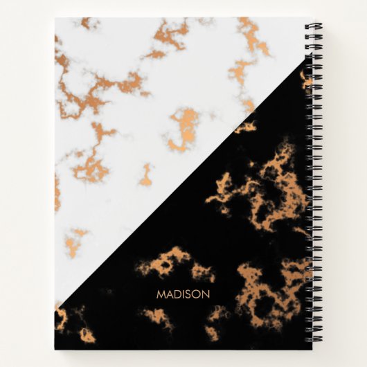 Carnet Noir et Marbre blanc (Dos)