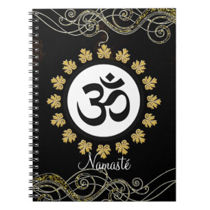 Carnet Noir et or de méditation d'incantation de symbole