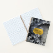 Carnet Noir Gold Foil Crystals de mer Signature Script (Intérieur)
