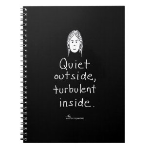 Carnet noir intérieur turbulent