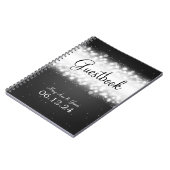 Carnet Noir magique d'étincelle de Guestbook de mariage (Côté gauche)