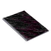 Carnet Noir marbré rose (Côté Droit)