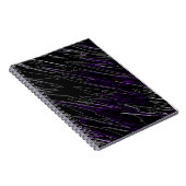Carnet Noir marbré violet (Côté Droit)