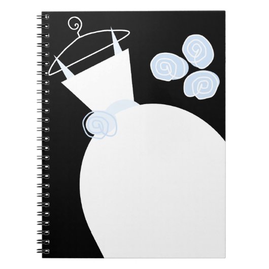 carnet noir mariage Gown Blue (Devant)