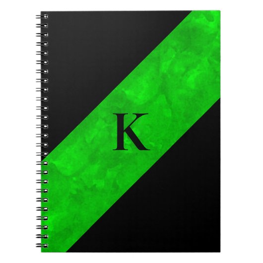 Carnet noir monogramme (Devant)