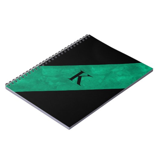 Carnet noir monogramme (Côté gauche)