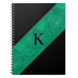 Carnet noir monogramme