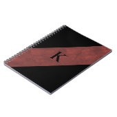 Carnet noir monogramme (Côté gauche)