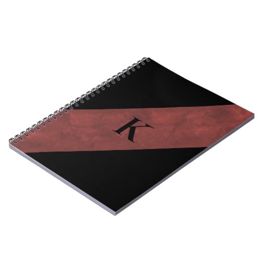 Carnet noir monogramme (Côté gauche)