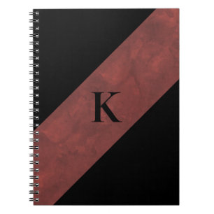 Carnet noir monogramme