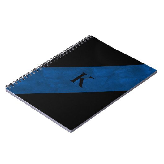 Carnet noir monogramme (Côté gauche)