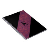 Carnet noir Monogramme Ruby Batik profond (Côté Droit)