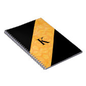 Carnet noir orange Batik Monogrammé (Côté Droit)