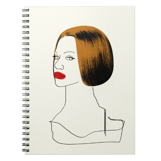 Carnet Noir orphelin | Rachel - croquis chic de clone (Devant)