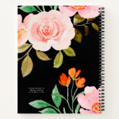 Carnet noir personnalisé "Notes de maman" (Dos)