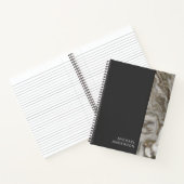 Carnet Noir plat et marbre professionnel avec votre nom (Intérieur)