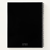 Carnet noir Recette (Dos)