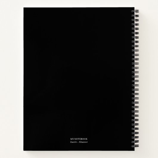 Carnet noir Recette (Dos)