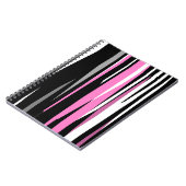 Carnet Noir rose et blanc (Côté gauche)