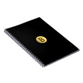 Carnet Noir (toute couleur) Feuille d'Or Moderne Monogram (Côté Droit)
