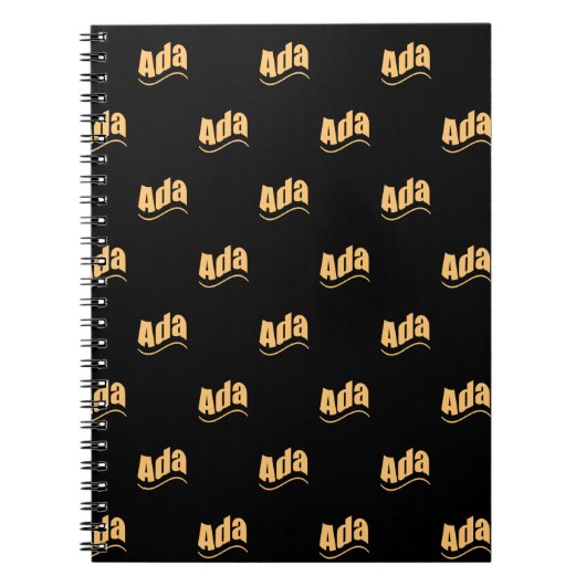 Carnet Nom Ada, pour Ada (Devant)