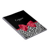 Carnet Nom Arc-en-Ciel Rouge Léopard (Côté Droit)