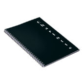 Carnet Nom blanc noir (Côté Droit)